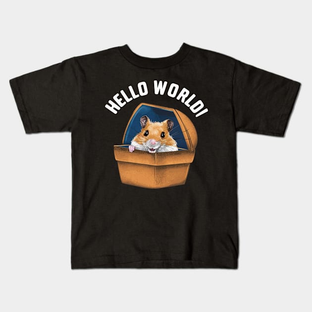 Hellow World Kids T-Shirt by zoelewi